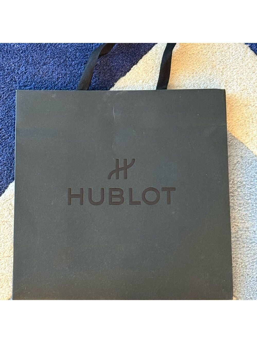 Hublot Boutique Large Watch Logo Shopping Bag